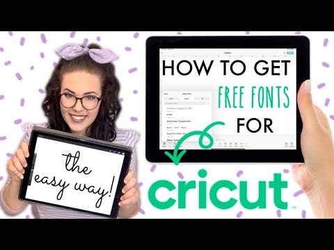 HOW TO IMPORT A FONT INTO CRICUT DESIGN SPACE FOR FREE iPad and iPhone Tutorial