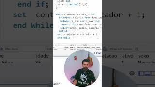 🎯🎓🤑Evitando armadilhas com o loop While em SQL  - Aula completa no canal #shorts #database