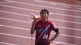 2016.05.22 ファジアーノ岡山　愛媛戦　試合後　赤嶺選手・田中選手　挨拶