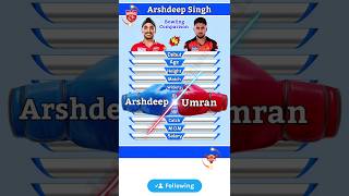 Arshdeep Singh vs Umran Malik | arshdeep singh bowling | umran malik bowling #shorts #cricket