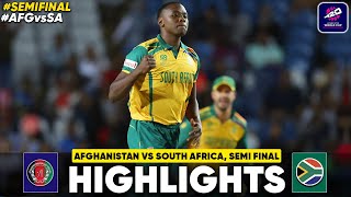South Africa vs Afghanistan ICC T20 World Cup 2024 Match Highlights | SA vs AFG Highlights