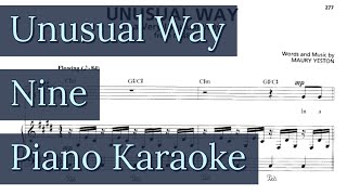 Unusual Way Piano Karaoke Accompaniment Nine - Maury Yeston