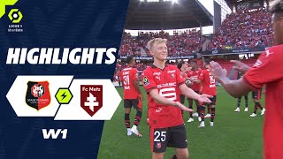 STADE RENNAIS FC - FC METZ (5 - 1) - Highlights - (SRFC - FCM) / 2023-2024