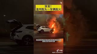 中国浙江温州比亚迪宋自燃 China Zhejiang Wenzhou BYD Song spontaneous combustion