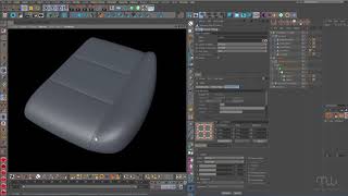 Modelling a car seat in Cinema 4D