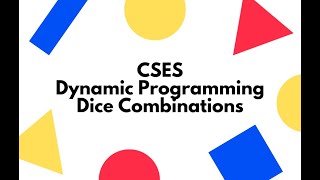 CSES | Dynamic Programming | Dice Combinations