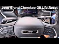 2022 2023 Jeep Grand Cherokee How to reset oil life / maintenance reminder /