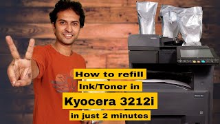 How to refill toner in Kyocera 3212i in just 2 minutes | Hindi | 2022 #kyocera #reliableengineers