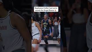 Napheesa Collier let Angel Reese know after hitting the game winner #shorts