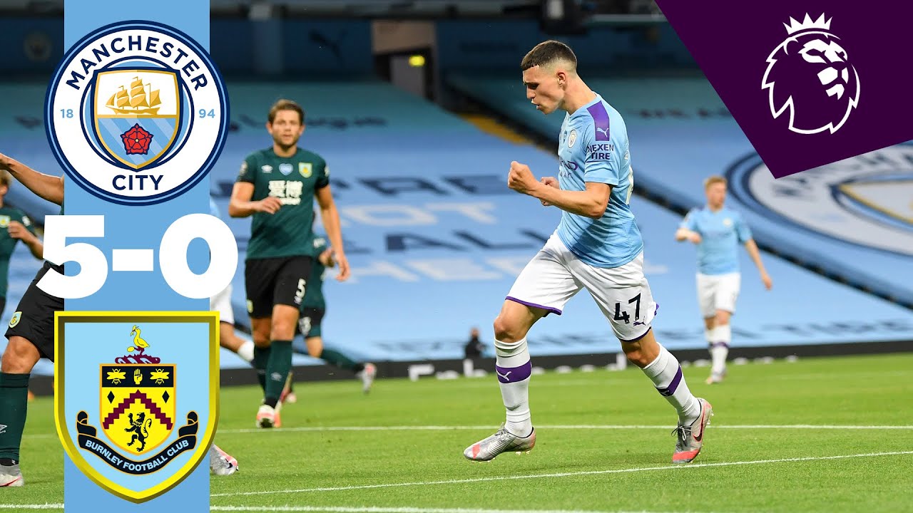 HIGHLIGHTS! | MAN CITY 5-0 BURNLEY | PHIL FODEN, RIYAD MAHREZ, DAVID ...