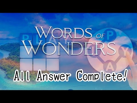 Crucigrama de Words Of Wonders: ¡Respuestas niveles 1-20!