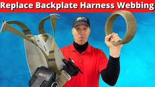 How to Replace Scuba Backplate Harness Webbing