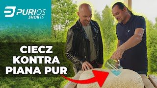 Sprawdzamy ODPORNOŚĆ Piany Zamkniętokomórkowej PUR na Wilgoć! // Purios Shorts