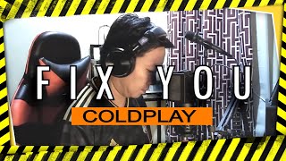 Fix You - Coldplay || karaoke lower key piano (COVER)