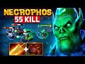 55 Kills Necrophos Insane Damage 7.37d 🔥🔥🔥+1000 AOE | Dota 2 Gameplay