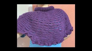 Capa Morada Fácil a Crochet