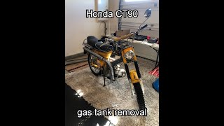 How to remove 1966-1979 Honda CT90 gas tank