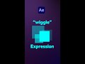 The Wiggle Expression in After Effects