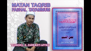 BELAJAR FIQIH KITAB MATAN TAQRIB FASHAL TAYAMMUM