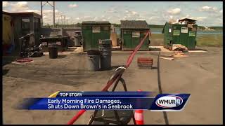 Brown's Lobster Pound closed after damaged by fire