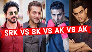 Battle of Celebrity - Shahrukh Khan Vs Salman Khan Vs Aamir Khan Vs Akshay Kumar
