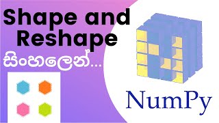 Python Numpy Tutorial - 08 | Shape and Reshape | Sinhala