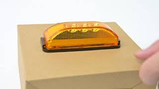 Nilight TL-36 10Pcs 3 Led Trailer Light 3.9 Inch Front Rear Side Marker Lights