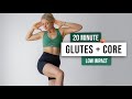 20 MIN GLUTES & CORE BURNER - Home Workout to Tone your glutes and abs, No Repeats