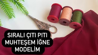 210) ÇITI PITI SIRALI ÇOK BEĞENİLEN TREND VİRAL İĞNE OYASI   YENİ 2025 | NEEDLE LACE KNITTING