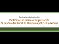 Sesión 01-Seminario participación política y organización de la sociedad rural