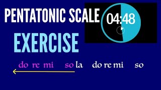 10mins Vocal Workout | PENTATONIC SCALE EXERCISE on Crotchet or Quarter Note 🎵