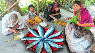 গোটা গোটা বাটা মাছের তেল ঝাল রান্না করলাম সঙ্গে কাতলা মাছের মাথা দিয়ে ঘন্ট। Fish curry recipe