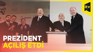 Prezident İlham Əliyev blokun dənizə yola salınması mərasimində iştirak edib