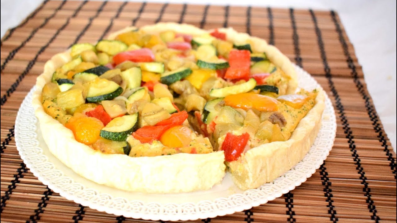 CROSTATA SALATA CON MOUSSE DI VERDURE - Ricetta Facile E Veloce - YouTube