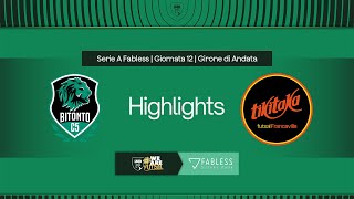 Bitonto-TikiTaka Francavilla 6-3 | 12ª giornata | Serie A Fabless 2024/2025 | Highlights