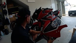 Replacing My Wife's CBR300R Headlight