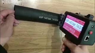 H7 handheld inkjet printer working video