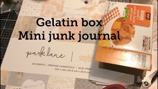 Gelatin box journal part 1 #junkjournal #letsmakeajournal #diyjunkjournal