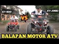 DRAMA BALAPAN MOTOR ATV MINI VS ATV JUMBO MANA YANG LEBIH KEBUT?