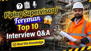 Top 10 Piping Supervisor Interview Questions & Answers | Real Site Based | Shutdown & Refinery Jobs