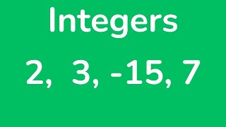 Integers Explained