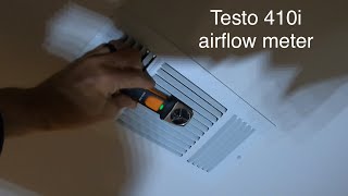 Checking airflow with Testo 410i