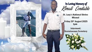 A Celebration Service for the life of Kimali Reshan Stefan Constable