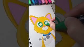 Drawing Sox the Robot Cat from Lightyear with Posca Markers!