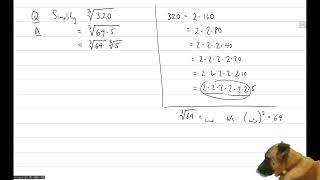 Simplify cube root of 320