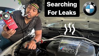 Smoke Testing a High Mileage E92 M3:  Simple Test For Vacuum Leaks Using Ancel S100 Leak Detector