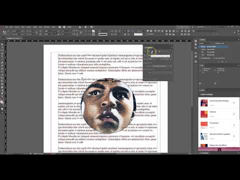 Как обтекать изображение текстом с помощью InDesign