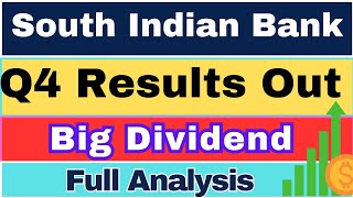 Q4 Result and Big Dividend announced. South Indian Bank Ltd Q4 Result 2024 #SouthIndianBankshare