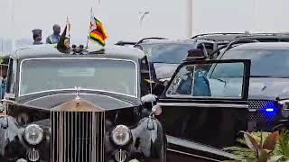 President Mnangagwa arrives at New Parliament Building for SONA