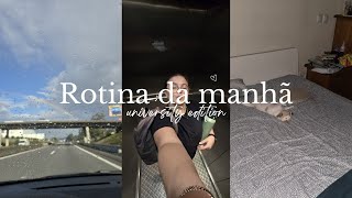 Rotina da manhã de uma estudante universitária | GRWM, aulas & chat 𐙚